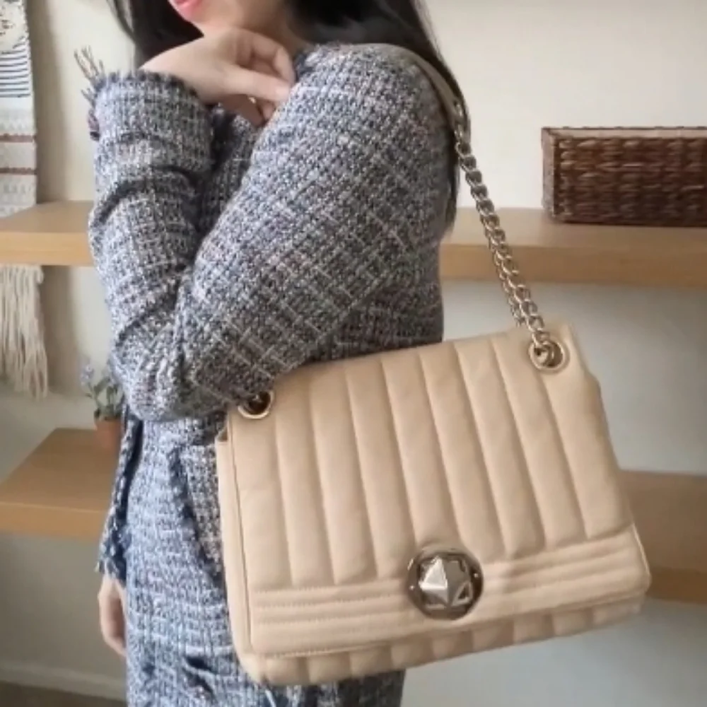 Kate spade Gold Chain Shoulder Bag beige Purse